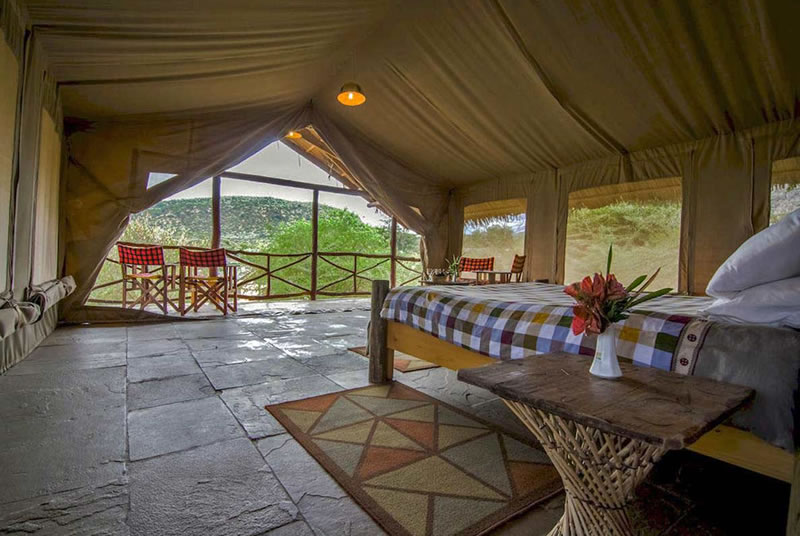 A Tent at the Sentrim Mara Camp